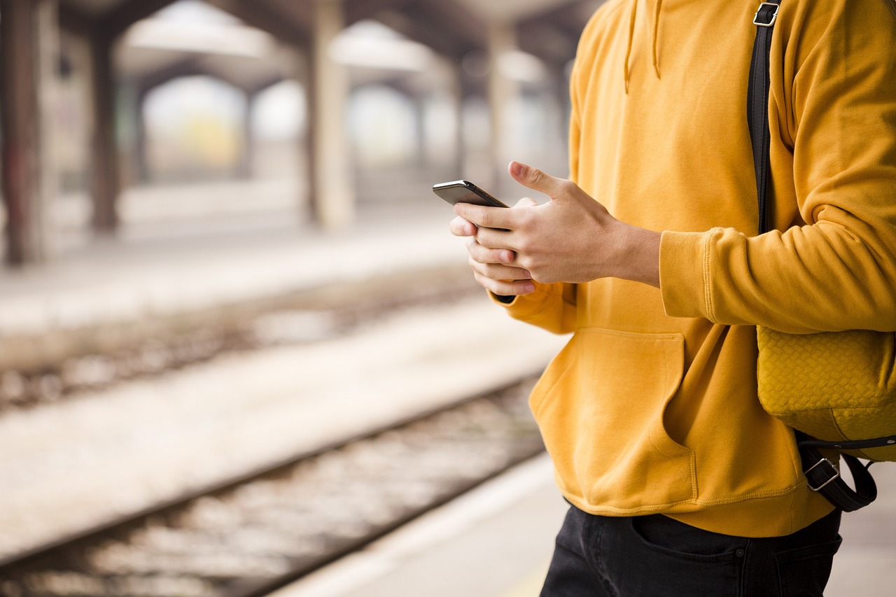 passenger, train station, commuter